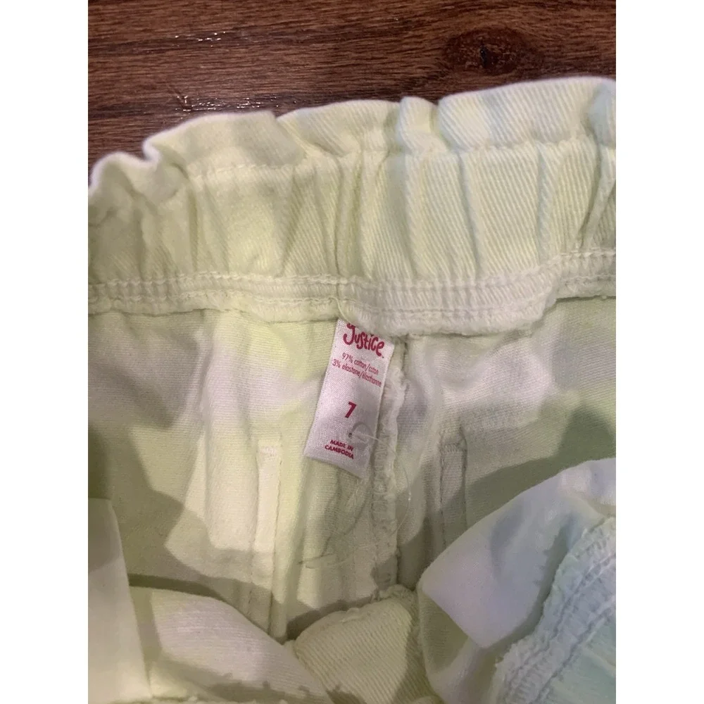 Lot Of 3 Girl's Cat & Jack Capris Sz 6/6x , Justice Shorts Sz 7‎